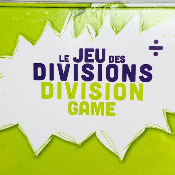 New Sealed Learning Card Game - Divisions English/French Age 8+ - Picture 11 of 13